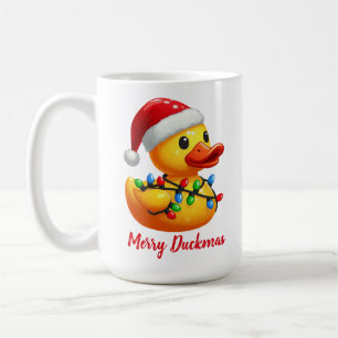 Merry Duckmas, Santa Rubber Duck Christmas Coffee Mug
