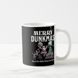 Merry Dunkmas Funny Santa Sketll Christmas Humor Coffee Mug