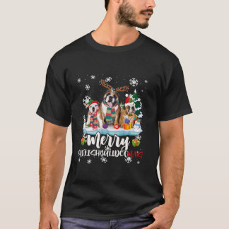 Merry English Bulldogmas Funny English Bulldog Lov T-Shirt