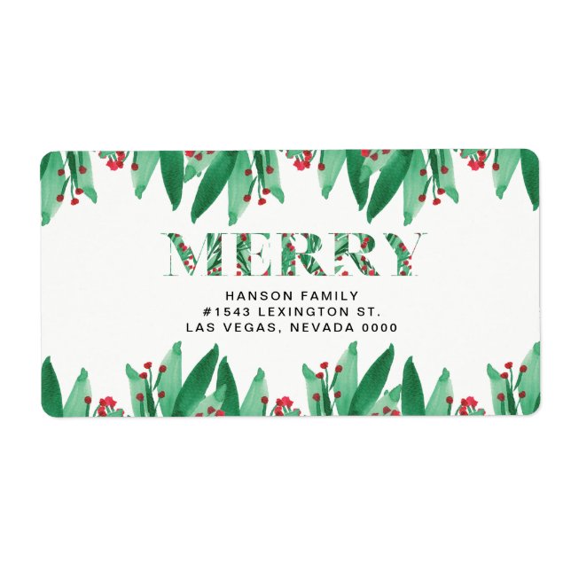 MERRY étiquette (Devant)