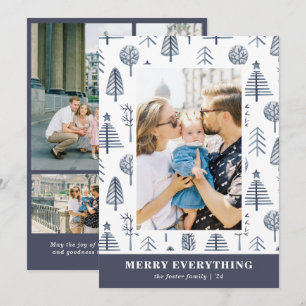 Merry Everything 5 Photo (1+4) Holiday Photo Card