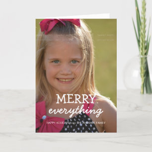 Merry Everything Christmas Photo Holiday Greetings