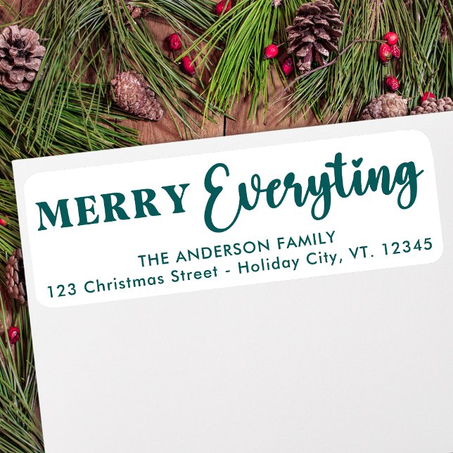 Merry Everything Custom Holidays Return Address (Creator Uploaded)
