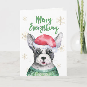 Merry Everything Cute Dog Christmas Card