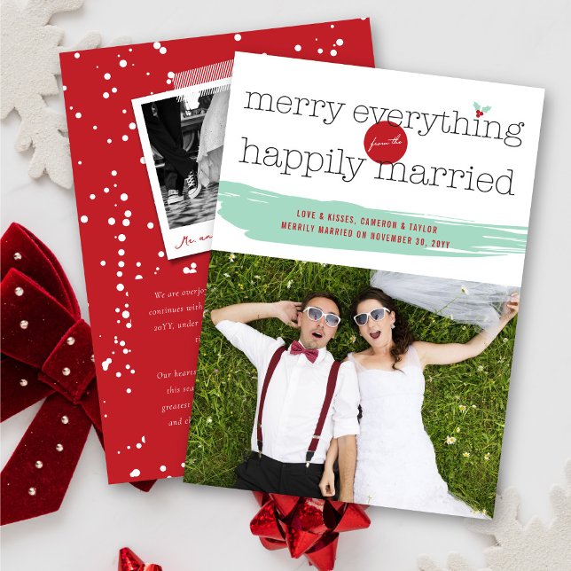 Merry Everything From The Happily Married Photo Holiday Card (Creator Uploaded)