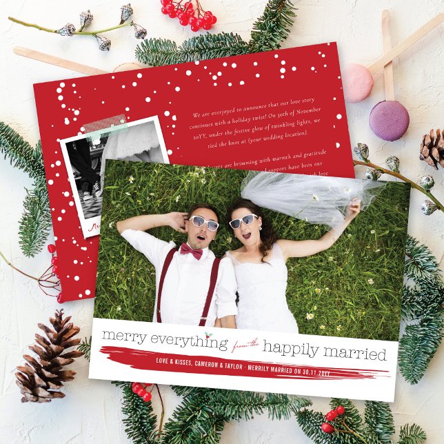 Merry Everything From The Happily Married Photo Holiday Card (Creator Uploaded)