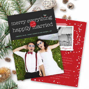 Merry Everything From The Happily Married Photo Holiday Card