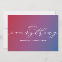 Merry Everything Gradient Holiday Card