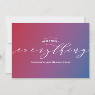 Merry Everything Gradient Holiday Card