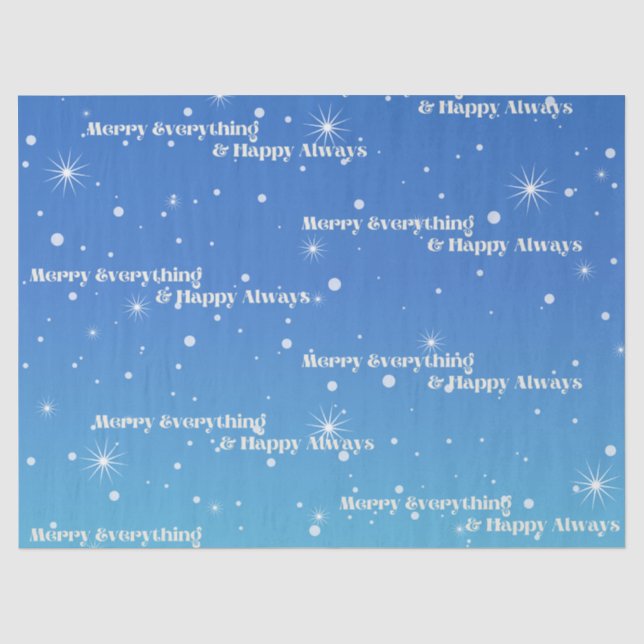 Merry Everything Happy Always Holiday Tissue Paper (Front)