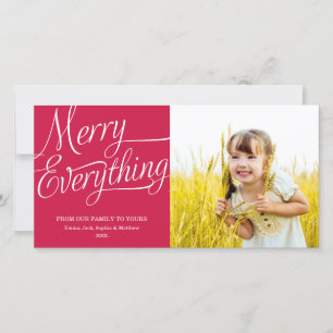 MERRY EVERYTHING HOLIDAY PHOTO CARD