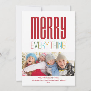 MERRY EVERYTHING HOLIDAY PHOTO CARD