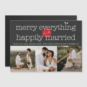 Merry Everything The Happily Married 3 Photo Card