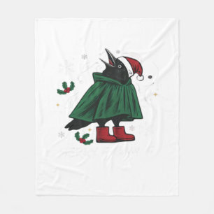 Merry F-Caw-F Classic Funny Graphic Fleece Blanket