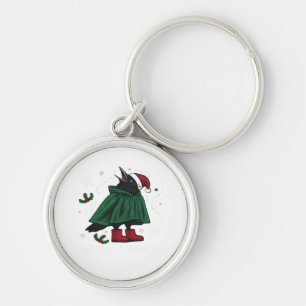 Merry F-Caw-F Classic Funny Graphic Keychain