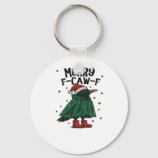 Merry F-Caw-F Essential Minimal Clean Keychain (Front)
