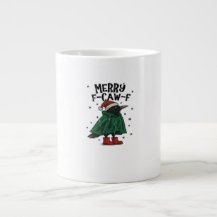 Merry F-Caw-F Essential Minimal Clean Large Coffee Mug