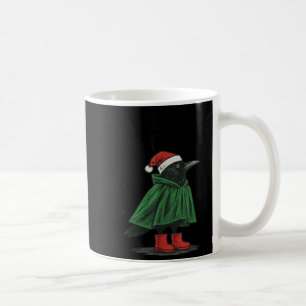 Merry F-caw-f Funny Christmas Black Crow Merry Xma Coffee Mug