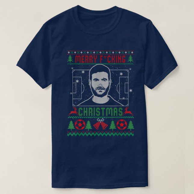 Merry F cking Christmas Ugly Sweater Happy Holiday (Design Front)