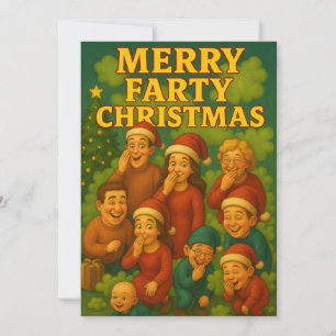 Merry Farty Christmas Funny Family Holiday Card