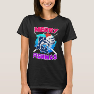 Merry Fishmas Angler 2 T-Shirt