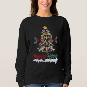 Merry Fishmas  Christmas Tree for Fisherman Sweatshirt