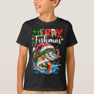 Merry Fishmas Fish Fishing Merry Xmas Christmas Me T-Shirt