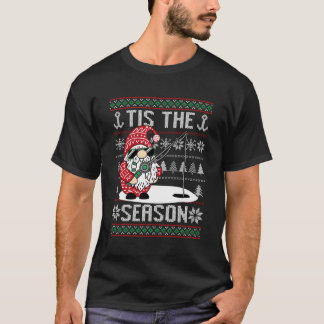 Merry Fishmas Fishing Gnome Santa Fisher T-Shirt