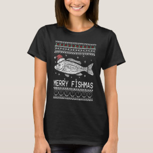 Merry Fishmas Fishing Ugly Christmas Sweater Funny