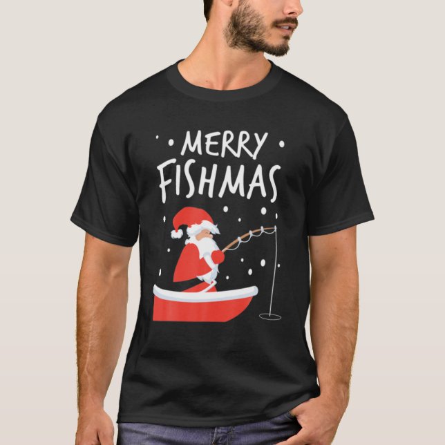Merry Fishmas Fishing Ugly Christmas Sweaters (Front)