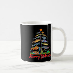 Merry Fishmas Funny Fish Fishing Fisherman Christm Coffee Mug