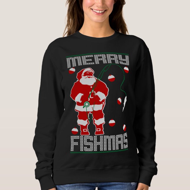 Merry Fishmas Santa Sweatshirt (Front)