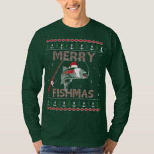 Merry Fishmas Ugly Christmas HoHoHo.. T-Shirt