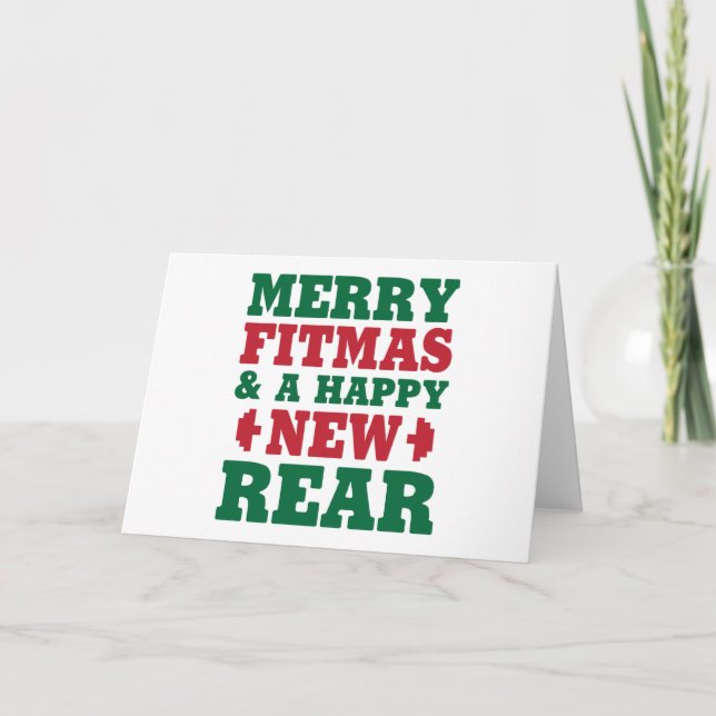 Merry Fitmas Holiday Card (Front)