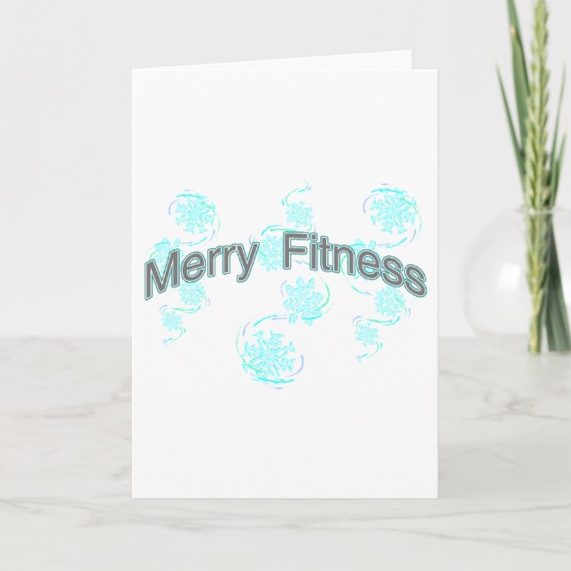 Merry Fitness Holiday Card (Front)