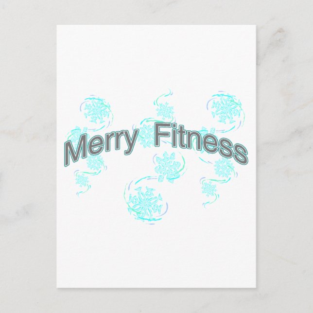 Merry Fitness Holiday Postcard (Front)
