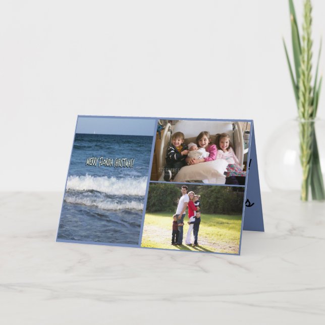 Merry Florida Christmas Holiday Card (Front)