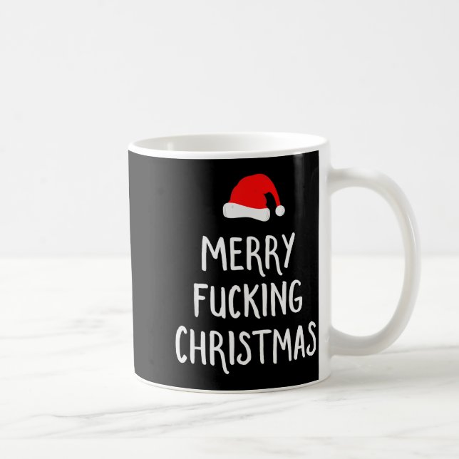Merry Foring Christmas Inappropriate Santa Pajama  Coffee Mug (Right)