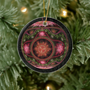 Merry Fractal Art Ornament