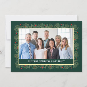Merry Frame Business Holiday Carte photo