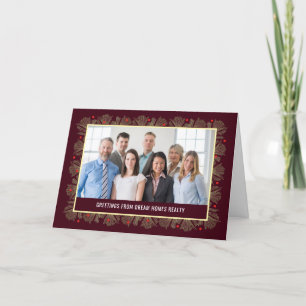 Merry Frame Business Holiday Carte photo