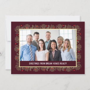 Merry Frame Business Holiday Photo Card