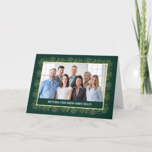 Merry Frame Business Holiday Photo Card