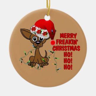 Merry Freakin' Christmas Brother Ceramic Ornament