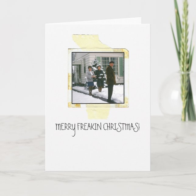 Merry Freakin Christmas! Holiday Card (Front)