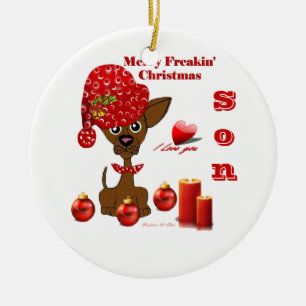 Merry Freakin' Christmas Son Ornament