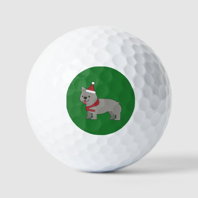 Merry Frenchie Golf Balls (Front)
