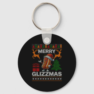 Merry Glizzmas -christmas Glizy Matching Family Ug Keychain
