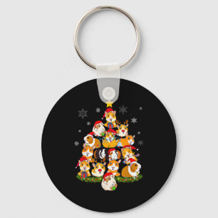 Merry Gmas 2024 Funny Christmas Tree Xmas Light Gu Keychain
