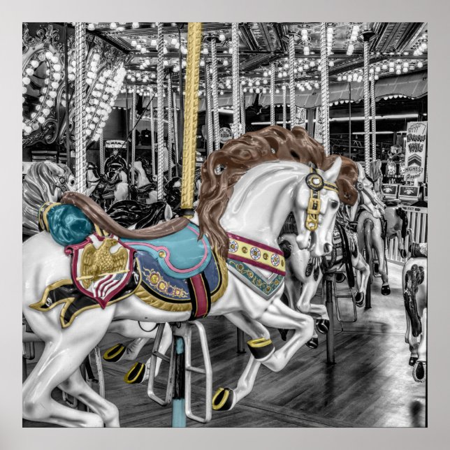 Merry Go Round Carousel Poster (Front)